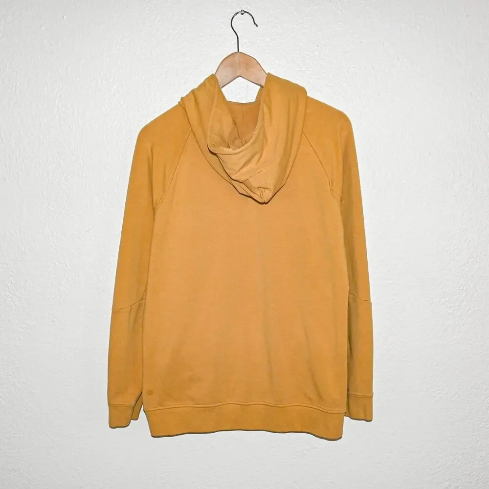 Lululemon Men's City Sweat Pullover Hoodie Sweatshirt Mustard gold size Medium